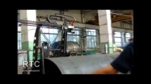 Тестовый запуск прототипа установки сборка и сварка кольцевых швов обечаек.