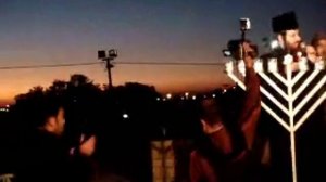 Cantor Rosenfeld Kiruv With Lubavich  (Chabad) Chanukah Candle Lighting