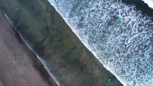 Пляж Кута на острове Бали - Индонезия один из самых популярных пляжных курортов на о. Бали