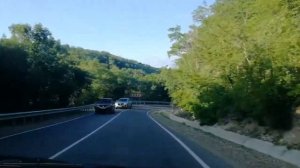 Горный серпантин. Дорога из Абрау-Дюрсо в Новороссийск