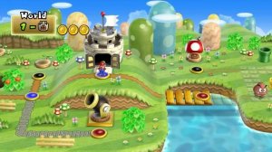 New Super Mario Bros Wii Co-Op Walkthrough - World 1 (2 Player)