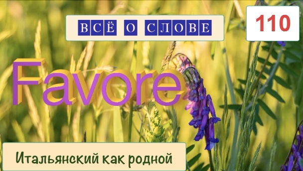 Всё, что связано со словом  favore и глаголом favorire и примеры предложений с ними – 110