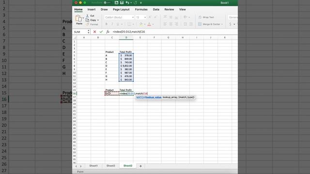 Excel Tips - Index Match