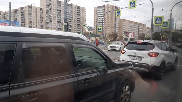 Санкт-Петербург. Ст. метро Пролетарская - Колпино (ул. Труда) часть 1 смотреть онлайн