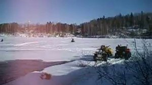 На снегоходе по воде