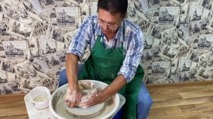 Тарелка на гончарном круге (1 часть)