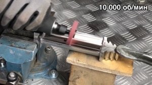 Как шлифуются турбинные лопатки. How to sanding turbine rotor blade.