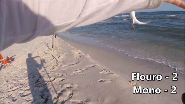 Pompano Rig Fishing - Monofilament vs Fluorocarbon смотреть онлайн