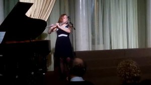 Полина Сапожникова флейта Ария Бозза