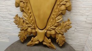 Резной медальон под трофей, череп с рогами лося