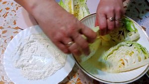 Вкусная, сочная, жареная капуста в кляре!