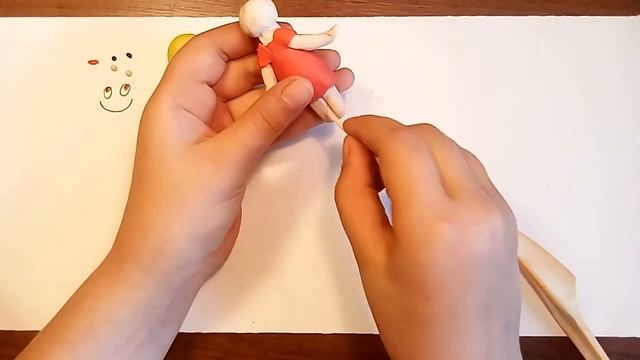 Как сделать девочку из пластилина/ How to make a clay girl. смотреть онлайн