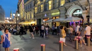 WALKING MOSCOW STREETS SUMMER EVENING 2023 4K - ПРОГУЛКА ЛЕТОМ ПО ВЕЧЕРНИМ УЛИЦАМ МОСКВЫ