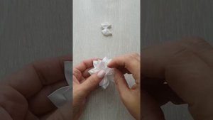 Нарядные бантики из белых лент || Канзаши DIY || БАНТИКИ