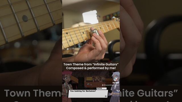 A cozy town theme for the game “Infinite Guitars” using only* guitars!