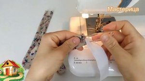 Очень простая резка и шитье ленты для волос