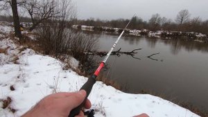 Со Спиннингом Зимой на Клязьме. Облом! Lucky John Vanrex Twitching