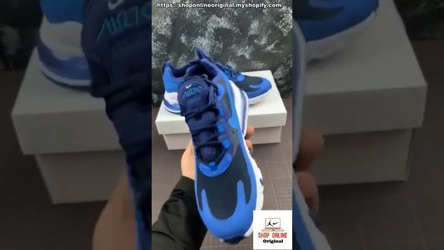 Air Max 270 React Blue Void Photo Blue AQ4971 400