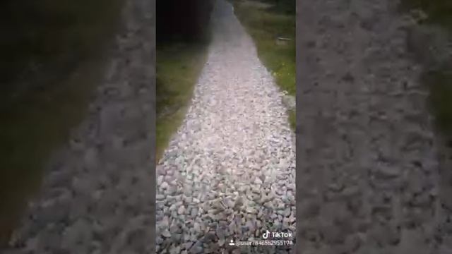 Дорожка с геотекстилем
