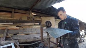 Английское колесо из металлолома, Формовка крыльев для "Иж Боббер"