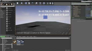 Convert Mouse Location to World Space in Unreal Engine 4