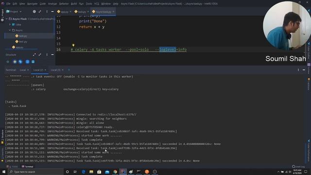 Flask Celery + Redis  + Queue  Understanding How Celery Works | Background Process