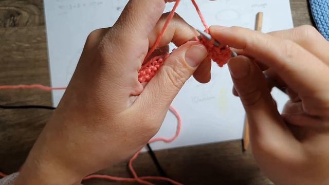 Шапка бини платочной вязкой.  Мастер-класс