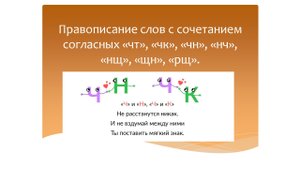 Правописание слов с сочетанием согласных «чт»,«чк»,«чн»,«нч»,«нщ», «щн», «рщ». Русский язык 3 класс