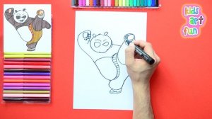 How to draw Po (Kung Fu Panda)