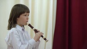 Семён 9 лет. Блокфлейта. 25.11.2016