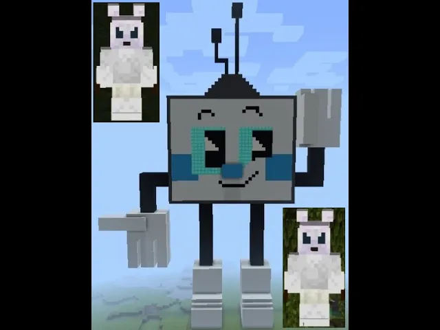 Minecraft: костюм Помпоши и скульптура Туни