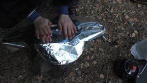 Кефаль копченая на сковородке