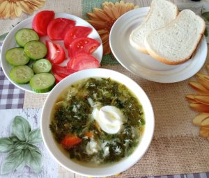 ВЕСЕННИЙ ЛЕГКИЙ СУП СО ЩАВЕЛЕМ