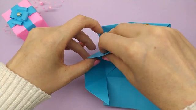 ПОДАРОЧНАЯ КОРОБОЧКА своими руками из бумаги  Оригами Коробочка  Origami Paper Gift Box