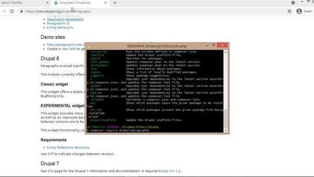 Drupal module installation using composer