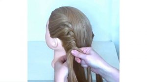 ЛЕГКАЯ ПРИЧЕСКА ДЛЯ СРЕДНИХ ВОЛОС, ПРОСТОЕ ПЛЕТЕНИЕ СВОИМИ РУКАМИ EASY HAIRSTYLE FOR MEDIUM HAIR,