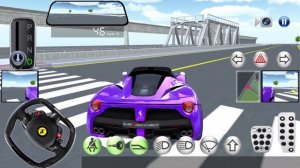 3D Driving Class - Purple La-Ferrari Gas Refuel Crazy Driving - Android,Ios Gameplay