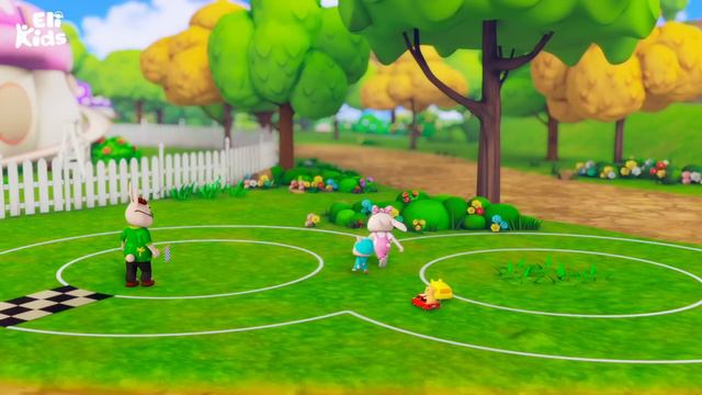 Toy Cars | Toy Play Song | Eli Kids Songs & Nursery Rhymes смотреть онлайн