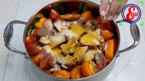 Острая закуска по-корейски из огурцов и помидоров. Заготовки на зиму