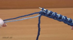 Двухцветная английская резинка. Техника бриошь Урок 33