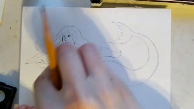 Как нарисовать русалочку смотреть онлайн