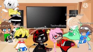 Mcyt react to Dream! (Ft. a video with Nightmare) Part two! :)