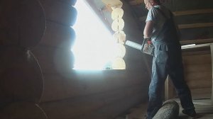 Установка обсадной коробки оконного проема в рубленном доме своими руками.
