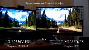Сравнение мониторов с разными матрицами IPS и TN