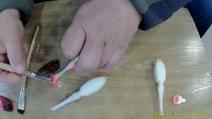 Идеальная поролоновая приманка,  Покраска