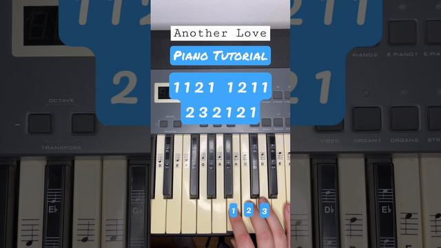 Another Love Piano Tutorial 🎹 #tiktok #pianocover