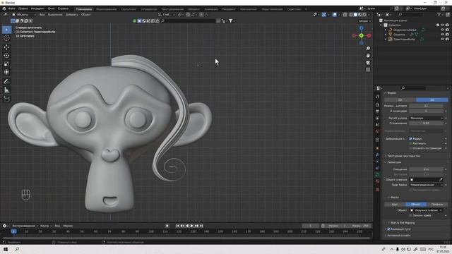 Стилизованные волосы в блендер | Blender 3D | Просто смотреть онлайн