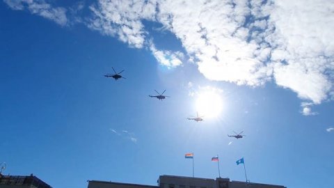 Репетиция воздушного парада, Калининград#калининград#кёнигсберг#россия#калининградскаяобласть