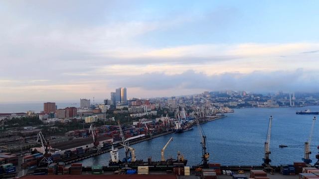 От заката до рассвета... Эгершельд, сопка Крестовая...С высоты птичьего полёта
#Владивосток