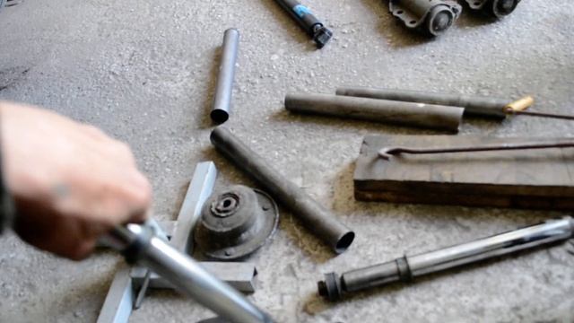 Самоделки из отработанных амортизаторов. Козелки.